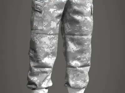ACU Army Combat Uniform - Marvelous Designer 3D model