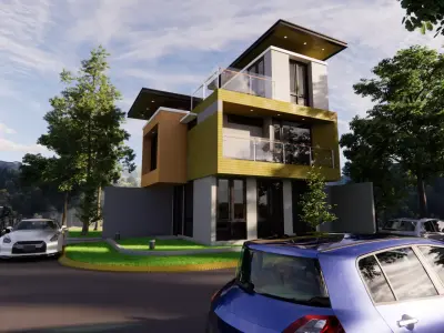 Modern Luxury House 3D Model 3D model