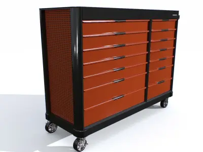 Storage Box Tools 2 Low-poly 3D model