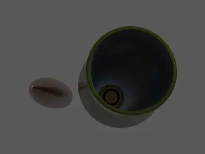 Disassembled cartridge 3D model