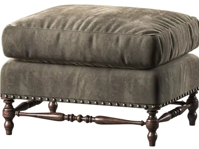 blackwood americano pouf art 5489 3D model