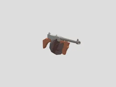 LP Thomson Cartoon Free low-poly 3D model