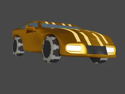 Sport car Free 3D model by Rasso1