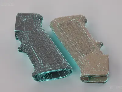 Pistol Grip HIP55 - AAA 3D Asset - Game Ready Low-poly 3D model