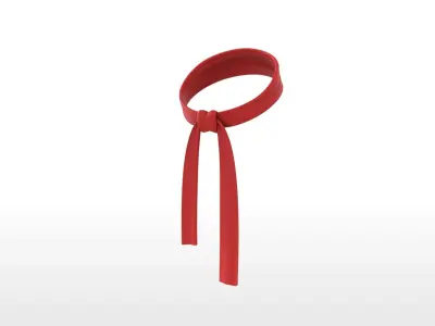 Headband032 Red Headband 3D model
