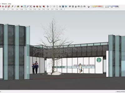 Sketchup Recreational Tourism building 121 Free 3D model