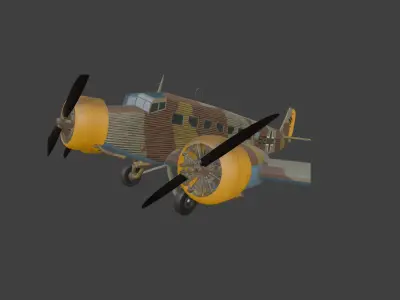 Junkers Ju-52  sommer paint 3D model