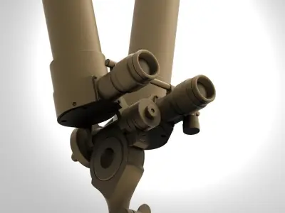 Scherenfernrohor  German scissor periscope World War 2   3D print model