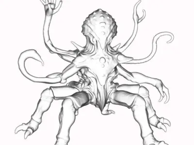 XarvZhul The Thousand-Eyed Herald 3D print model