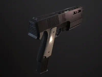 Alyxgun gun Low-poly 3D model