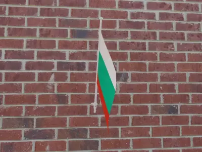 Flag of Bulgaria 3D model