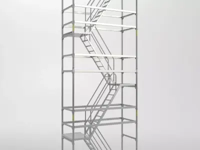 Scaffold tower 7 3D model