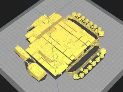 KV-1 Tank Model Kliment Voroshilov 3D print model