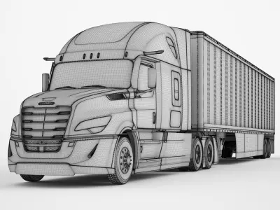  Freightliner Cascadia 2025 Truck Trailer 02 
