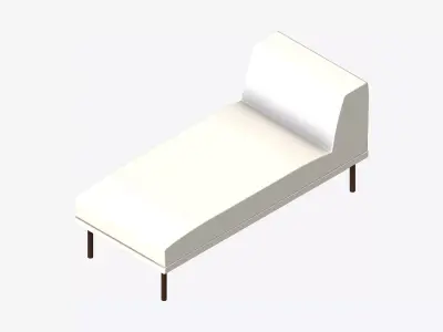 Seat - Chaise - Simplicity Low-poly 3D model