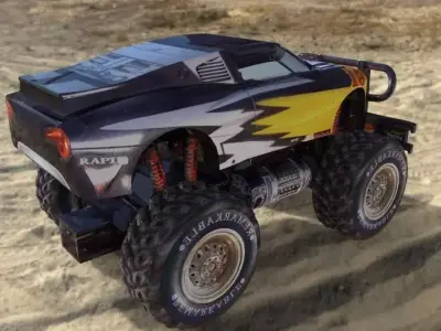 RC Truck Free low-poly 3D model