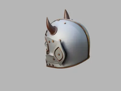 Sci Fi Helmet Low-poly 3D model buy