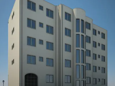 Apartment Building 12 3D model