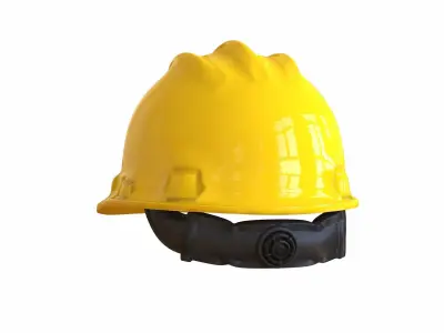 Safety Worker Helmet Low-poly 3D model