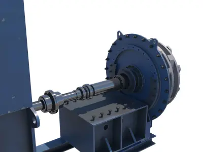 bomba de alim de hidrociclones 3D model