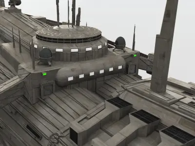 CDF Damocles Battle Cruiser 3D model