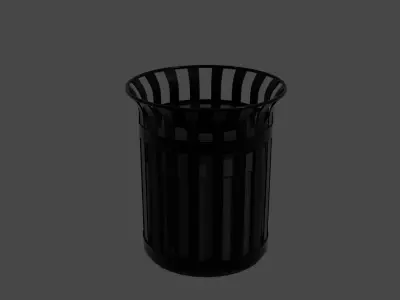 Trash Can Free low-poly 3D model purchase