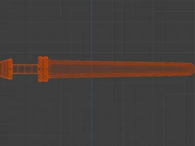 viking sword Low-poly 3D model purchase