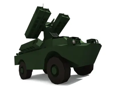SA-9 GASKIN Low-poly 3D model