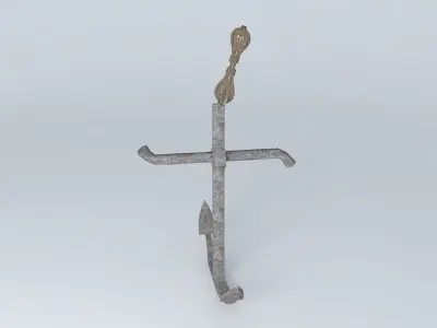 ARGONAUTIX marine details anchor 17th century 3D model