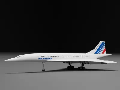 Concode Air France 3D model
