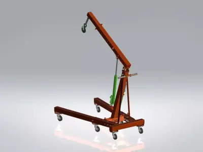 Hydraulic Crane  3D model