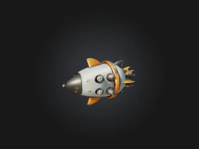 Cartoon Jetpack 3D model