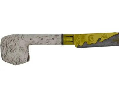 Yatagan Sword Low-poly 3D model