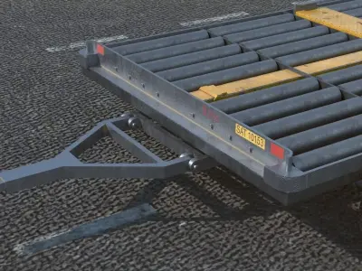 Airport Tug Trolley 3D model