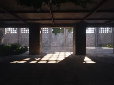 SHC Abandoned Factory hall Low-poly 3D model