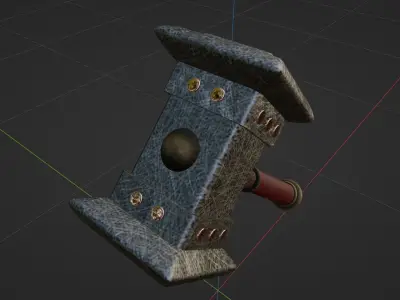 Hammer 4k textured Low-poly 3D model