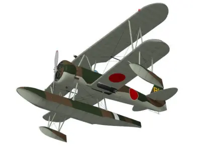 Nakajima  E8N Dave 3D model