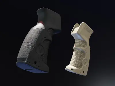 CAA G47 pistol grip Low-poly 3D model