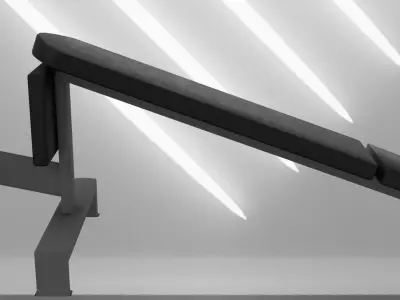 20 gym fitness workout bench 3d blender lowpoly Low-poly 3D model