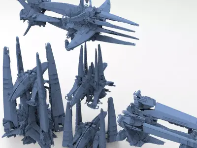 Tera Ship Facility collection 3D model