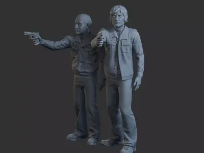Cobra Policemen Cops 001 002 3D print model
