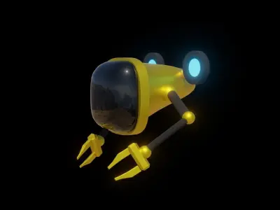 Submarine Spaceship Robot 3D model