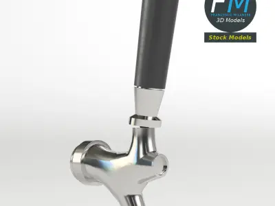 Beer tap faucet 2 3D model