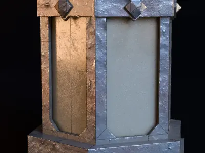 Old Age Iron Lantern 3D model