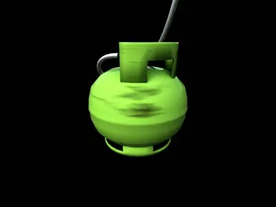 LPG Liquefied Petroleum Gas 3kg - LP Low-poly 3D model