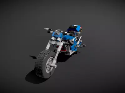 Lego Race Rider Street 3D model