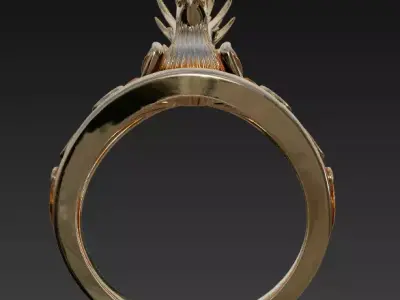 Phoenix ring 3D model