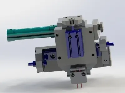 XZ  two axis conveying mechanism 3D model