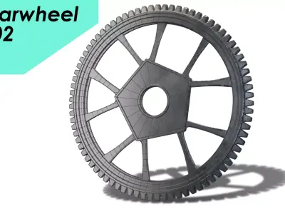 gearwheel0002 gear wheel Low-poly 3D model