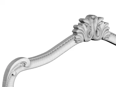 Pottery Barn Ornate Filigree Mirror 3D model